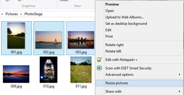 Use Image Resizer to Resize Multiple Photos in Windows 10