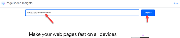 Google PageSpeed Insights Analyze Google PageSpeed Insights Analyze