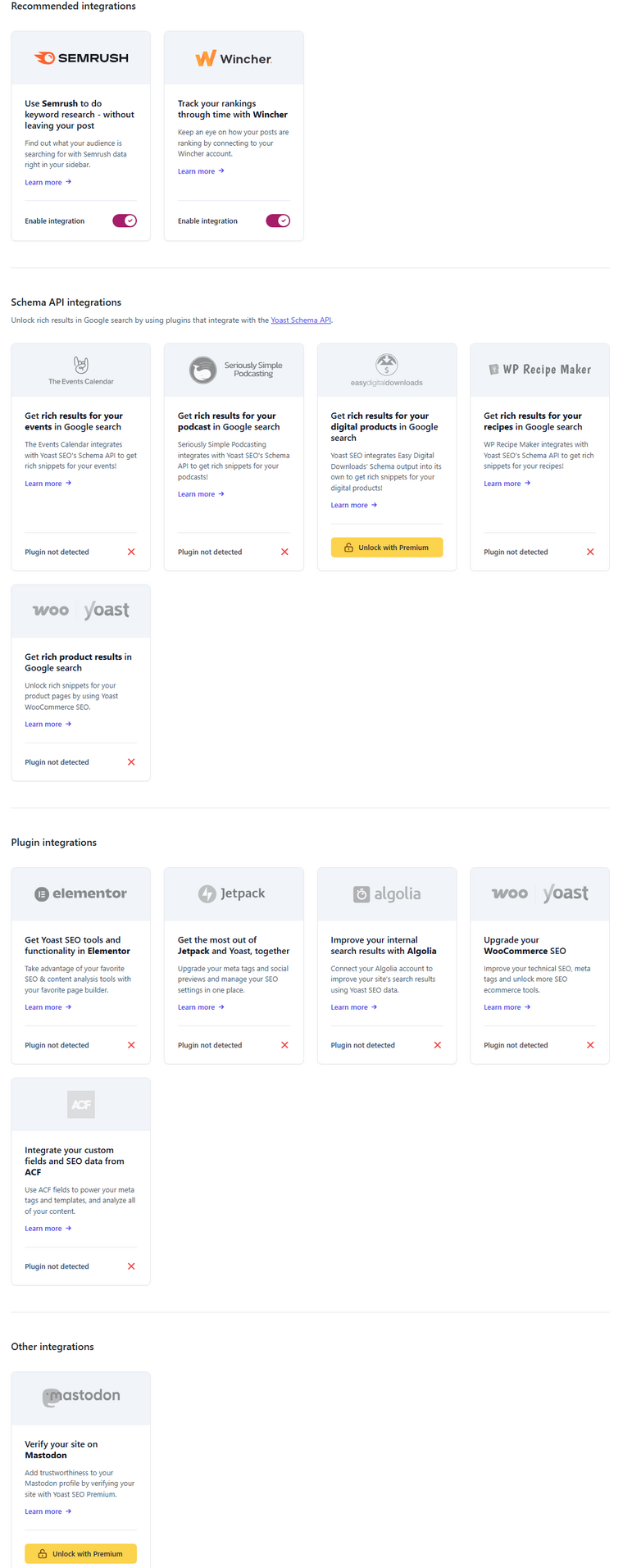 Yoast Integrations Yoast Integrations