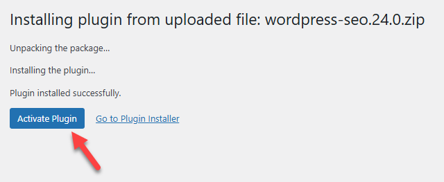activate the plugin activate the plugin