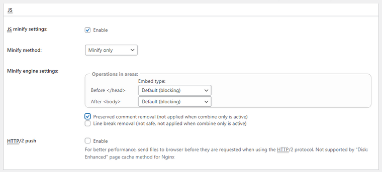 js settings js settings