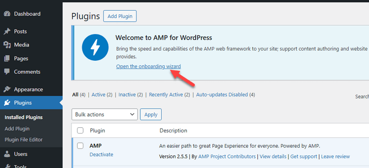 AMP Onboarding Wizard AMP Onboarding Wizard