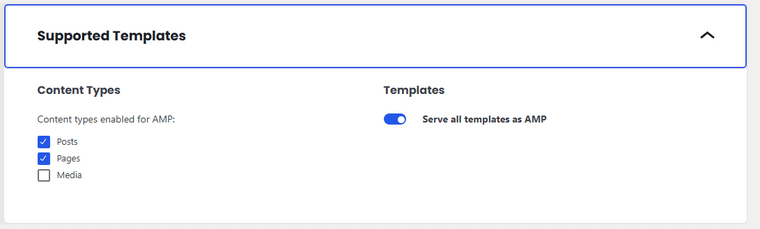 Supported Templates Supported Templates