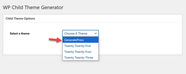 choose the theme choose the theme