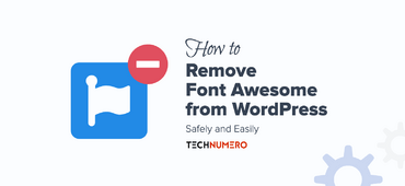 Remove Font Awesome from WordPress