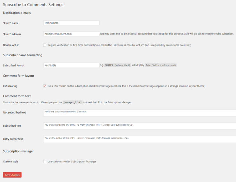 How to Add Subscribe to Comments in WordPress - TechNumero