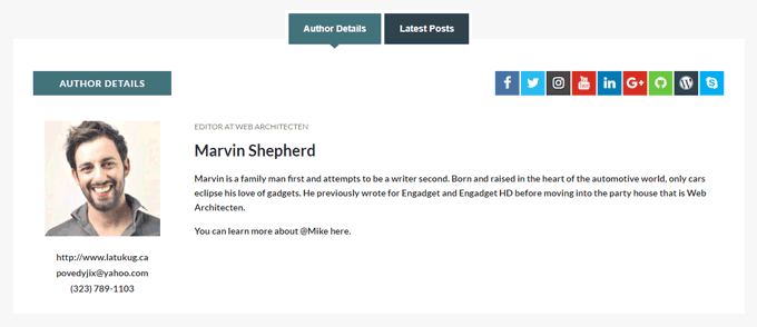 Add Author Box in WordPress with Plugin -Ultimate Author Box Lite