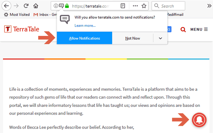 Find a Notification Icon in the Bottom-Right Corner