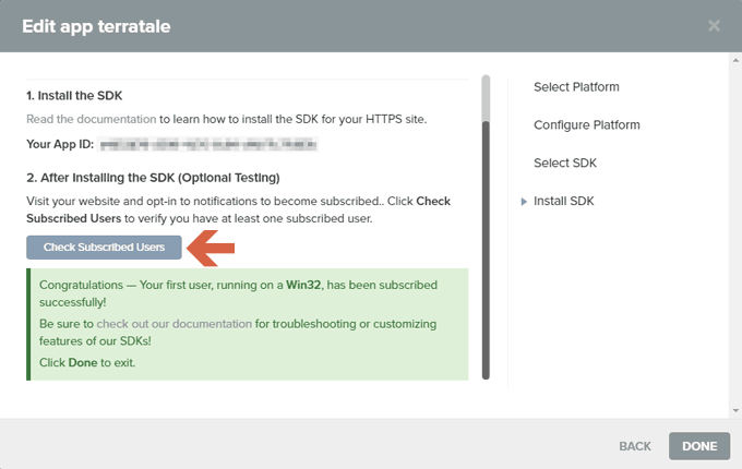 Test your OneSignal Configurations