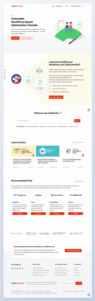 Technumero.com -  Mobile Friendly WordPress Theme