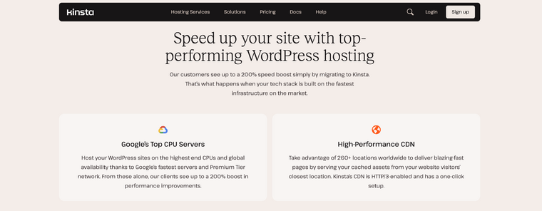 Fastest Infrastructure to Speed up your site Kinsta Hosting Fastest Infrastructure to Speed up your Site - Kinsta Hosting