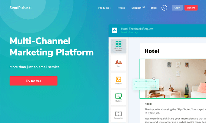 SendPulse best email marketing software powered with Artificial Intelligence SendPulse - Best Email Marketing Software with AI