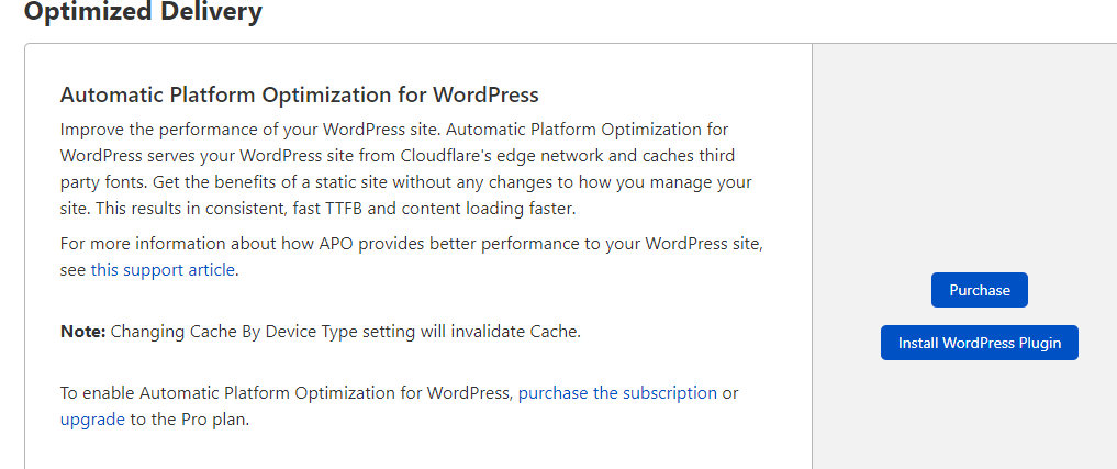 Automatic Platform Optimization for WordPress sites