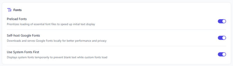 FlyingPress Font Customization FlyingPress Font Customization