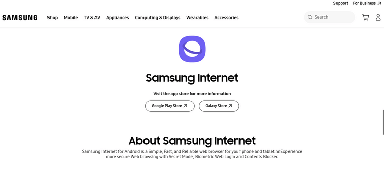 samsung internet