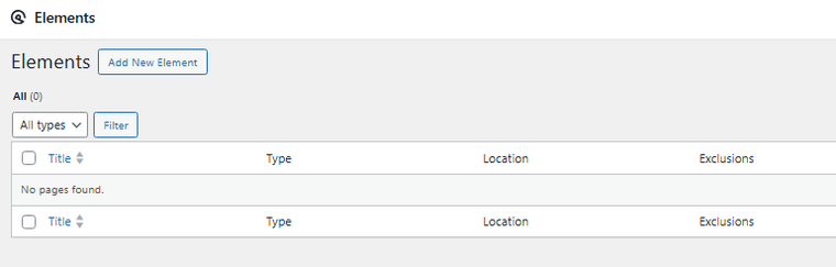 Add New Element - Create a Custom Footer in GeneratePress