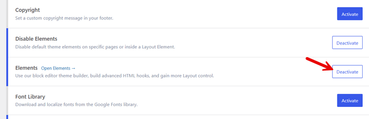 Activate GeneratePress Elements Module - Add JavaScript in GeneratePress Theme