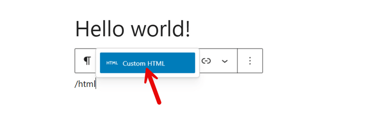 Gutenberg Custom HTML Block