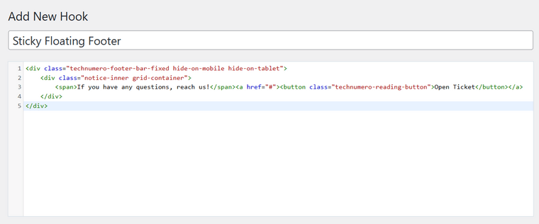 GeneratePress Sticky Floating Footer Code GeneratePress Sticky Floating Footer Code