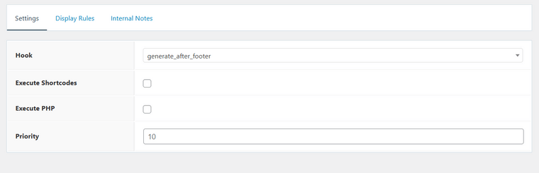 Use GeneratePress After Footer Hook Use GeneratePress After Footer Hook