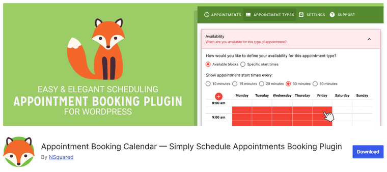 Simply Schedule Appointments