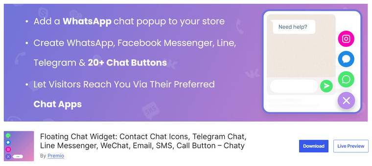 Floating Chat Widget