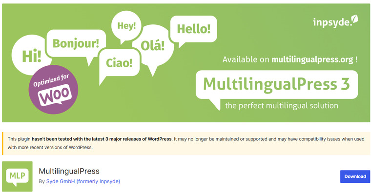 MultilingualPress - WordPress translation plugins