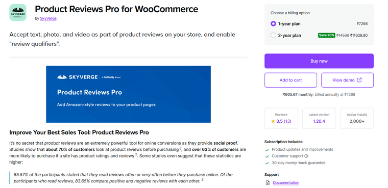 Product Reviews Pro for WooCommerce - WooCommerce Product Review Plugins