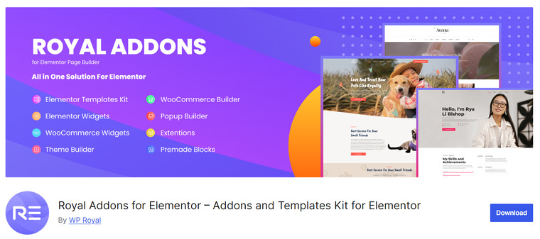 Royal Addons for Elementor - Elementor Add-on WordPress Plugins