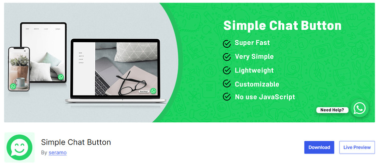 Simple Chat Button