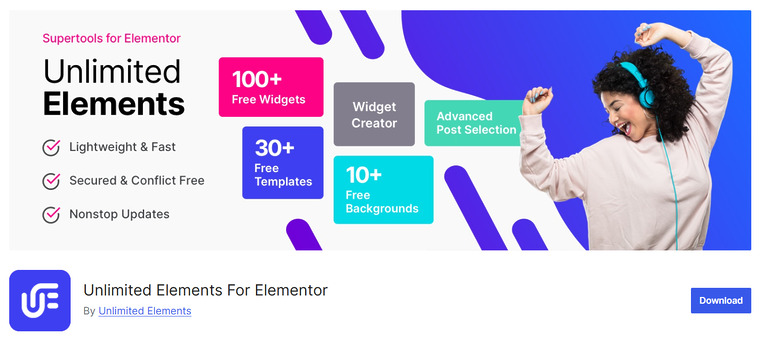Unlimited Elements For Elementor - Elementor Add-on WordPress Plugins